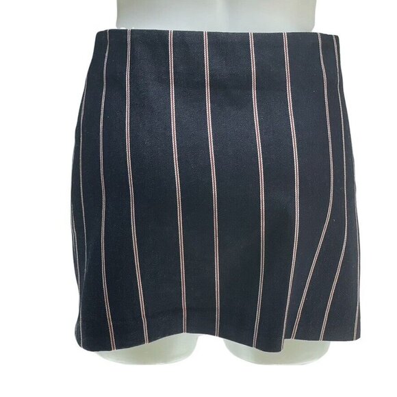 T Alexander Wang Womens Striped Cotton Mini Skirt Size 6 - Picture 7 of 8